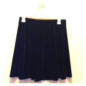 Black Velvet Skirt